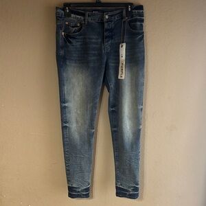 Navy Blue Skinny Jeans by Purple